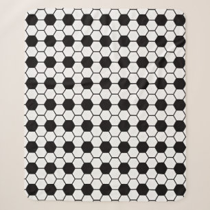 Soccer Lover Football Balls Black and White Custom Sherpa Blanket