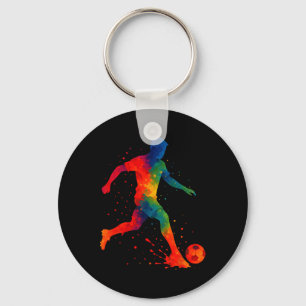 Soccer Lover Player Design Key Ring