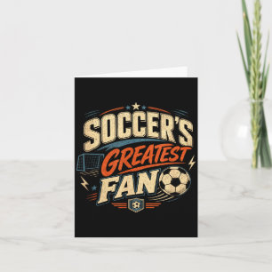 Soccer lover soccer fan player idea cool  card