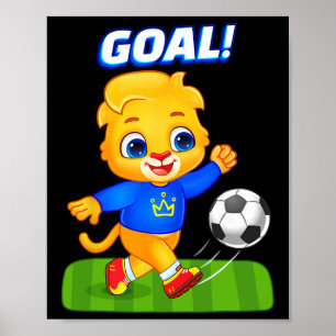 Soccer Lover Sports Player Lucas Playing Soccer  Poster
