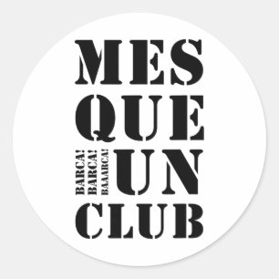 Soccer Lovers Design Byrcelona Fc T Shirt Classic Round Sticker