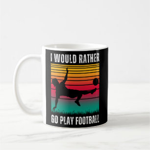 Soccer Lovers Quote with White Text Coffee Mug