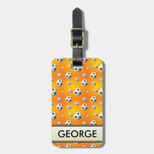 Soccer Luggage Tag (Front Vertical)