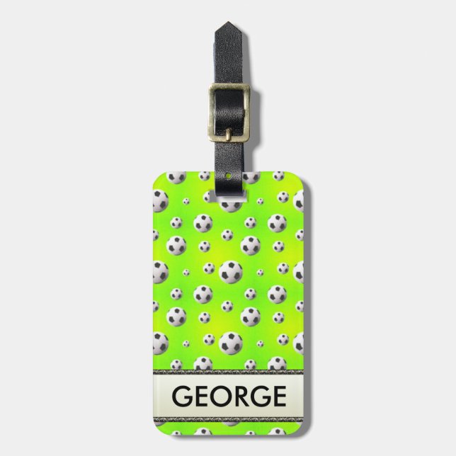 Soccer Luggage Tag (Front Vertical)