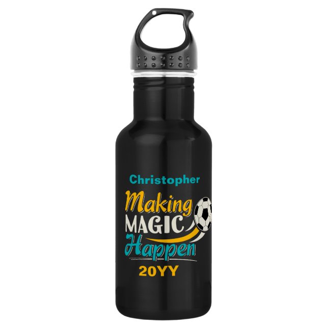 Soccer Making Magic Happen 532 Ml Water Bottle (Front)