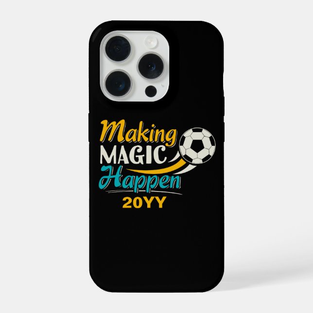 Soccer Making Magic Happen iPhone Case (Back)