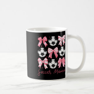 Soccer Mama Coquette Pink Bow Women Outfit Coffee Mug