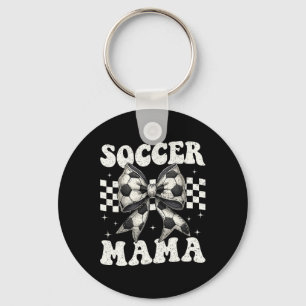 Soccer Mama Funny Coquette Bow Mum Mummy Key Ring