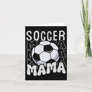 Soccer Mama Groovy Retro Soccer Mum Mothers Day  Card