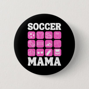 Soccer Mama Icons Soccer Essential _3  6 Cm Round Badge