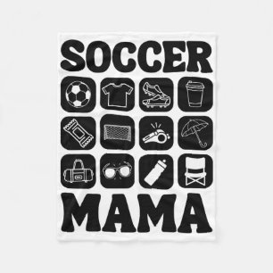 Soccer Mama Icons Soccer Essential  Fleece Blanket