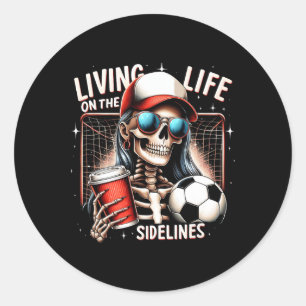 Soccer Mama Mum Life On The Sidelines Mother's Day Classic Round Sticker