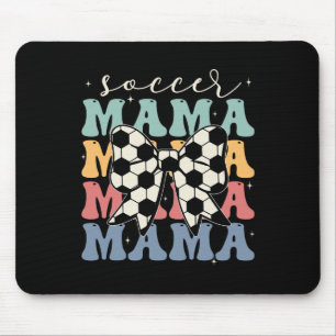 Soccer Mama Retro Groovy Soccer Softll Mom _1 Mouse Pad