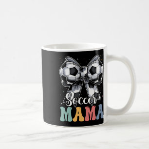 Soccer Mama Retro Groovy Soccer Softll Mum Coffee Mug