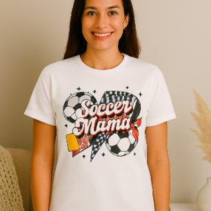 Soccer Mama Shirt – Bold Bow & Patterned Heart