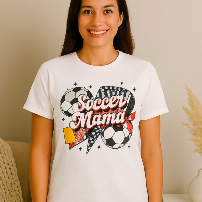 Soccer Mama Shirt – Bold Bow & Patterned Heart  (Creator Uploaded)