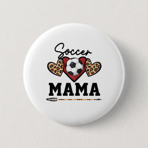 Soccer Mama Womens Soccer Game Day Senior Soccer P 6 Cm Round Badge