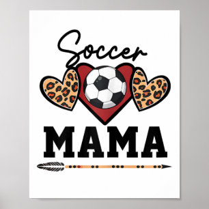 Soccer Mama Womens Soccer Game Day Senior Soccer P Poster