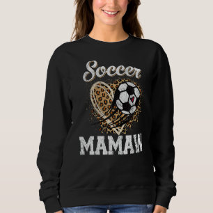 Soccer Mamaw Leopard Ball  Mother's Day Sweatshirt