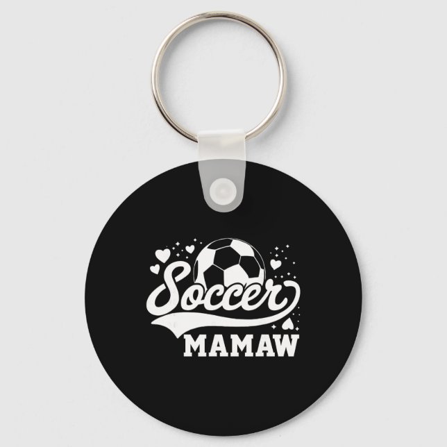 Soccer Mamaw Soccer Byll  Key Ring (Front)