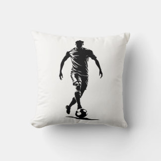 Soccer man with ball design. cushion