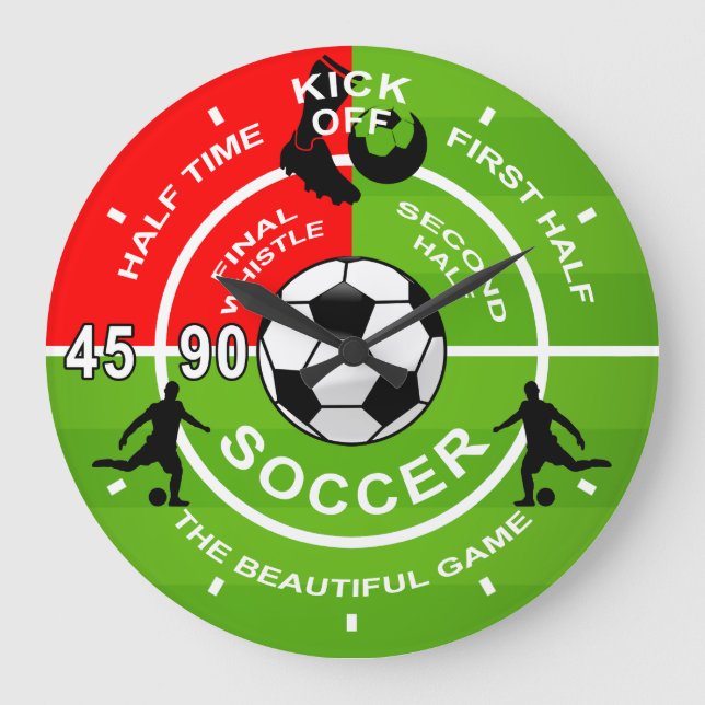 Soccer Match Soccer Clock (Front)