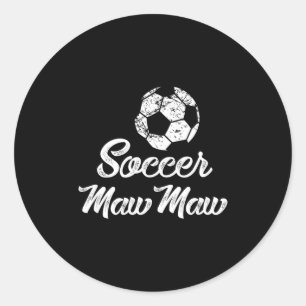 Soccer Mawmaw Cute Funny Player Fan Gift T Shirt  Classic Round Sticker