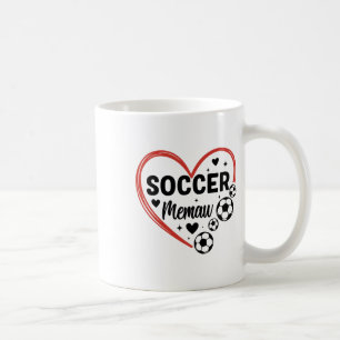 Soccer Memaw Heart Soccer Player Memaw Coffee Mug