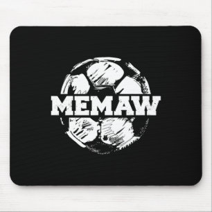 Soccer Memaw Soccer Byll Split Funny Soccer Memaw Mouse Pad