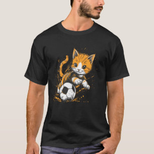 Soccer Mens, Womens & Kids Cat Soccer player T-Shirt