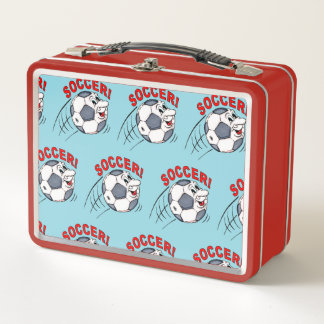 SOCCER METAL LUNCH BOX
