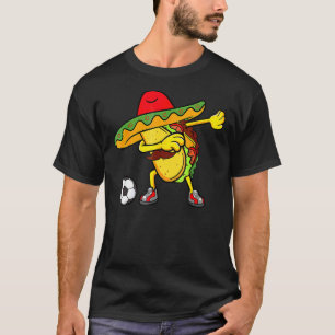 Soccer Mexican Taco Dab Cinco De Mayo T-Shirt