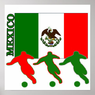 Soccer Mexico Poster