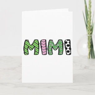 Soccer Mimi Funny Soccer Birthday Boy Family Match Card