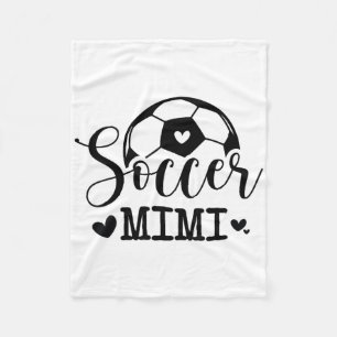 Soccer Mimi Funny Sports Soccer Player Fleece Blanket
