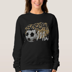 Soccer Mimi Leopard Heart Sport  Mothers Day 1 Sweatshirt