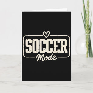 Soccer Mode, Fun Heart And Field Sports For Sport Card