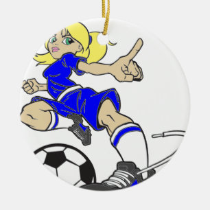 SOCCER MOM CERAMIC ORNAMENT