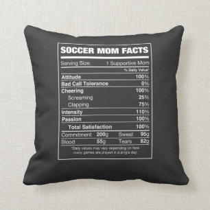soccer mom facts cushion