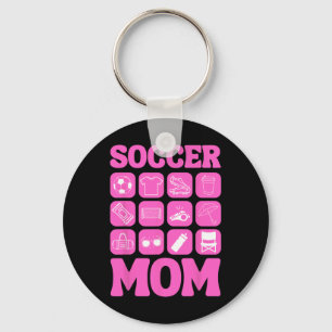 Soccer Mom Icons Soccer Essential  Key Ring