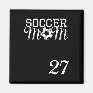 Soccer Mom Jersey Number 27 Favorite Player #27 Te Magnet