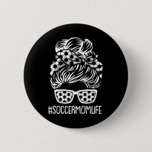 Soccer Mom Life Mothers-day Sport Lover Mama Mommy 6 Cm Round Badge