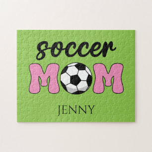 Soccer Mom Mother's Day Personalize Jigsaw Puzzle