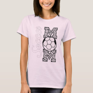Soccer Mom Polka Dot Ball Design   Cute Supporter  T-Shirt