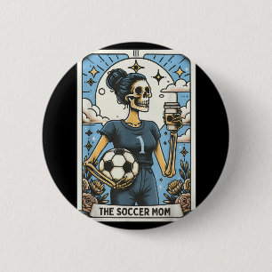 Soccer Mom Tarot Card Vintage Halloween Soccer Mam 6 Cm Round Badge