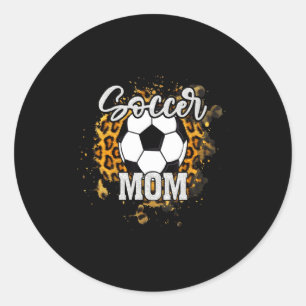 Soccer Mom Vintage Soccer Family Matching T Shirt  Classic Round Sticker
