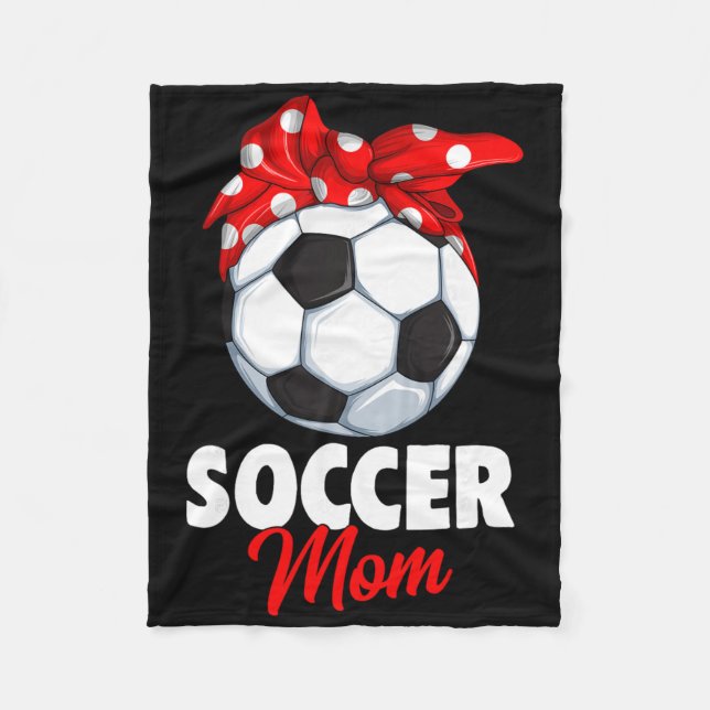 Soccer Mom Women  Fleece Blanket (Front)