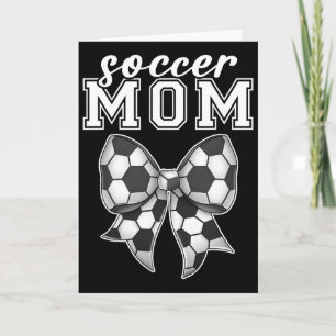 Soccer Moms Bow Footbyll Cheering Sport Shooting G Card