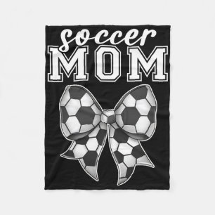 Soccer Moms Bow Footbyll Cheering Sport Shooting G Fleece Blanket