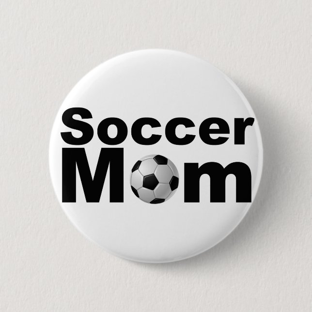Soccer Mum 6 Cm Round Badge (Front)